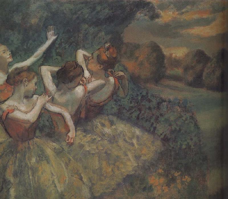 Edgar Degas Four dance oil painting picture